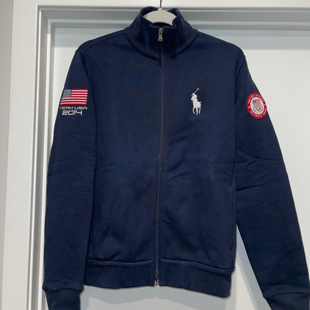Ralph Lauren navy team USA zip up - never worn